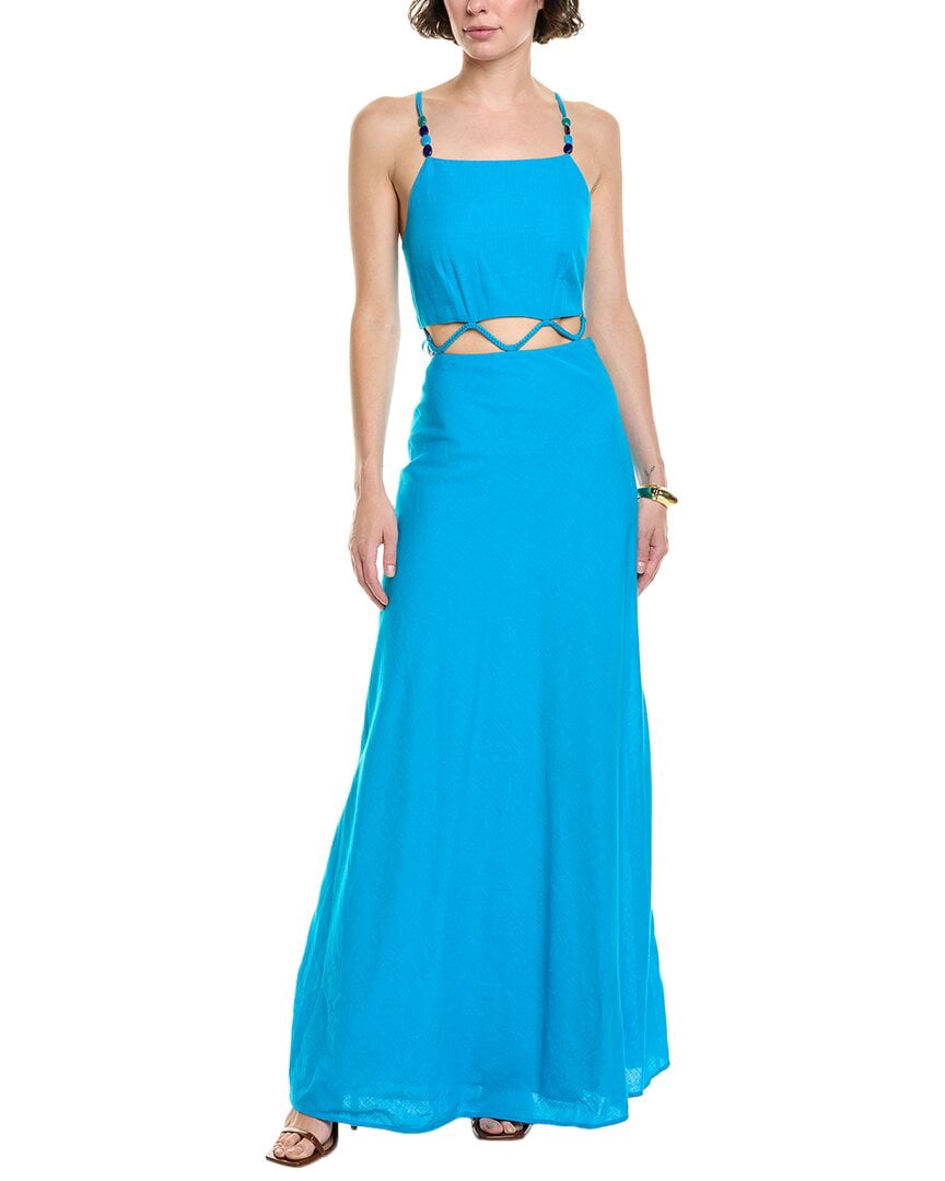 ALLISON womens Orie Maxi Dress, 2, Blue - Walmart.com