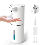 ALLJOY Automatic Soap Dispenser,Foaming Soap Dispenser Bathroom 12.8oz/380ML Rechargeable Freestanding Touchless Foam Hand Soap Dispenser for Bathroom Kitchen
