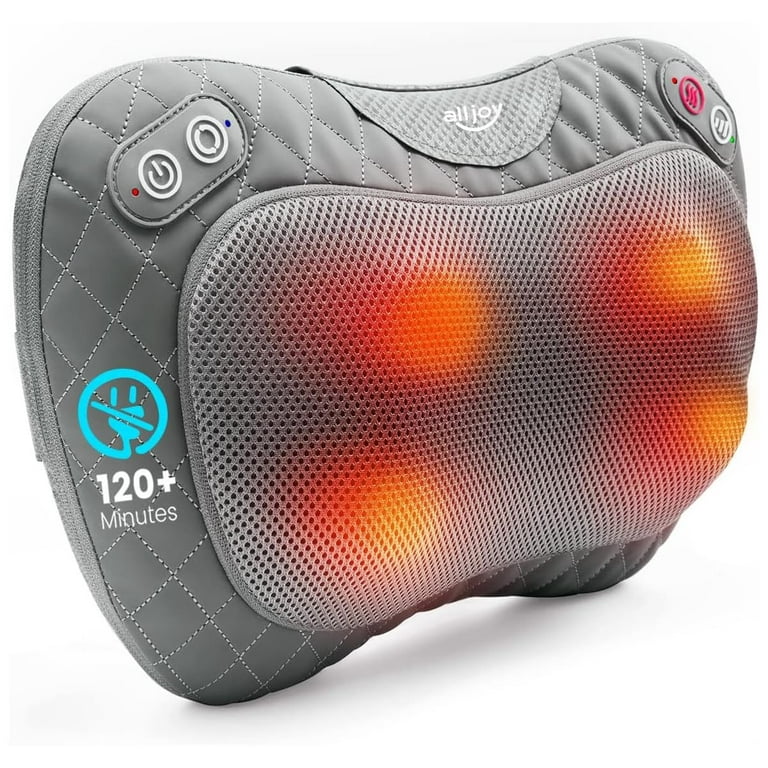 Neck and Back Shiatsu Massager with Soothing Heat Wireless