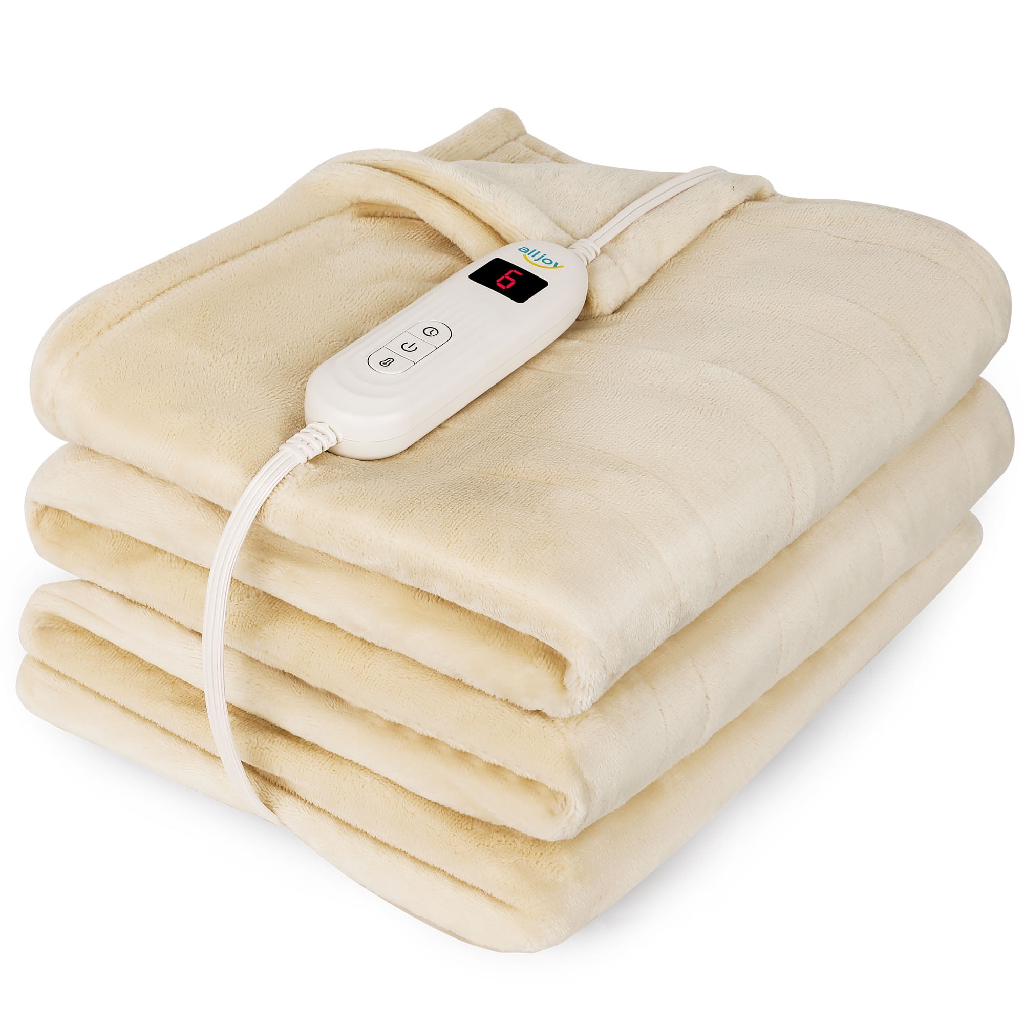 ALLJOY Electric Blanket Heated Blanket with AutoOff 50" x 60" Blue