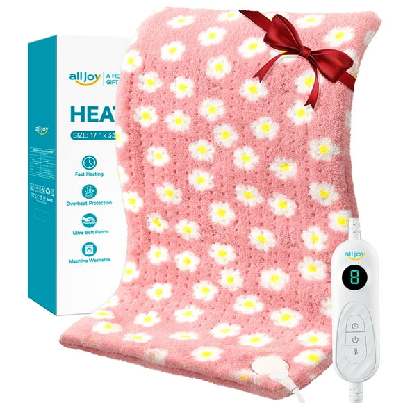 ALLJOY Heating Pad, Extra Large 33"x17" Electric Heat Pad for Back, Neck, and Shoulder Pain Relief, King Size