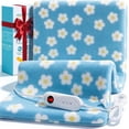 thumbnail image 1 of ALLJOY Electric Large Heating Pad for Neck, Back, and Shoulders with 6 Heat Levels & 8 Timers, Auto Shut Off - 24" x 12" - Blue, 1 of 8