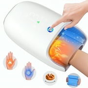 ALLJOY Hand Massager with Heat,Compression & Roller,Wrist & Finger Massager for Arthritis & Carpal Tunnel Relief,Rechargeable,Gifts for Women Men Mom Dad
