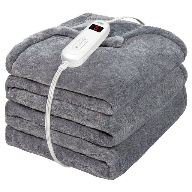 ALLJOY Heated Blanket Electric Blanket Throw 50" x 60" Super Cozy