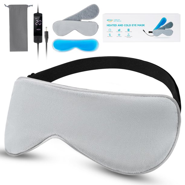 ALLJOY Heated Eye Mask for Dry Eyes with Cold Eye Mask, ALLJOY Sleep