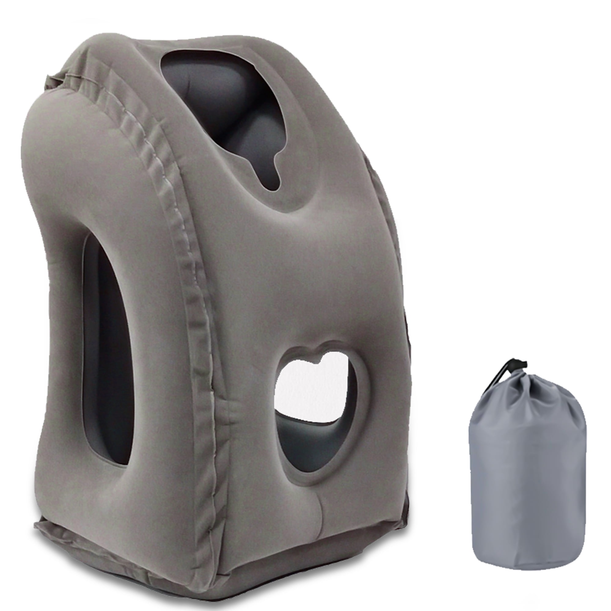 ALLJOY Inflatable Travel & Airplane Pillow with Neck Support, Portable