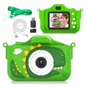 ALLJOY Kids Camera with 32GB SD Card 1080P Dinosaur Digital Camera for Kids Toddler 3 4 5 6 7 8 Year Old,Christmas Birthday Gifts