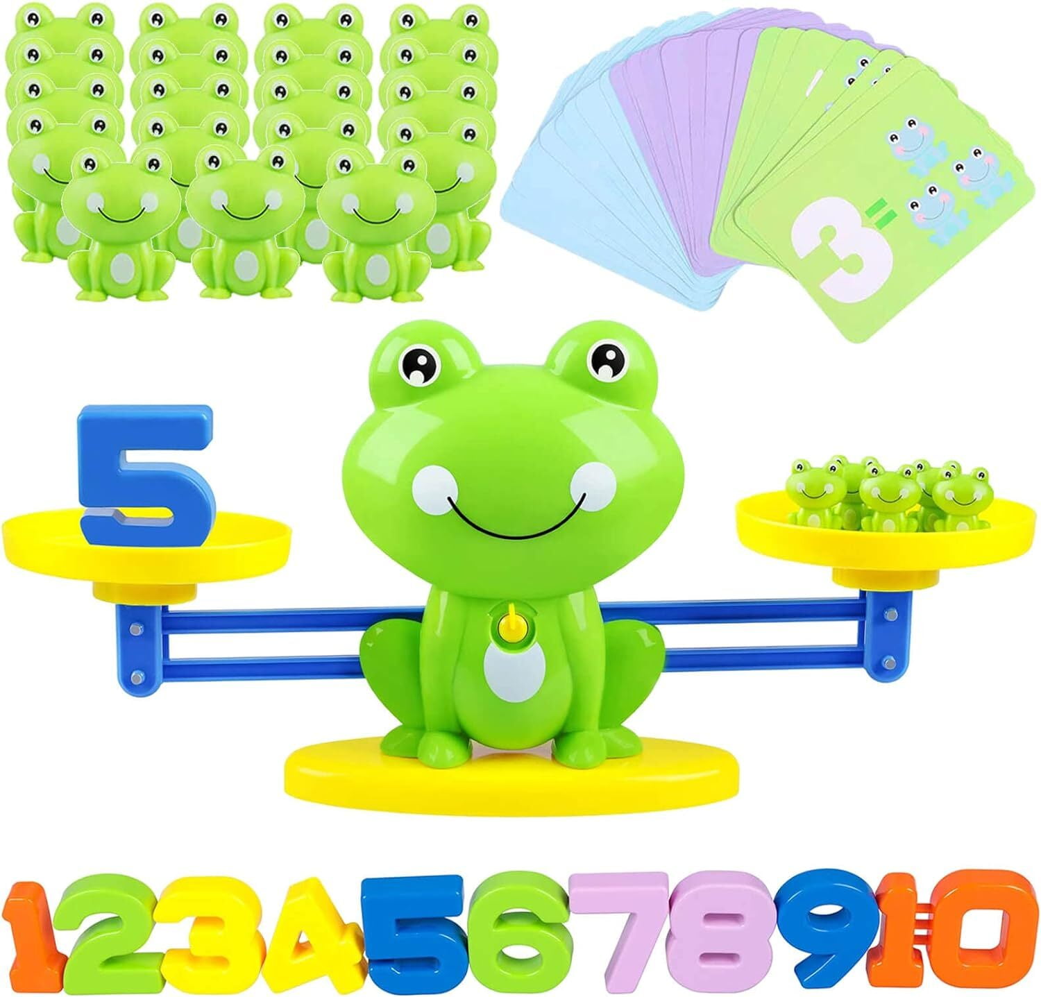 ALLJOY Kids Frog Balance Counting Toys Fun STEM Math Learning Games