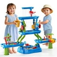 thumbnail image 1 of deals! ALLJOY 5-Tier Water Table for Toddlers 1-3 4-8, Outdoor Toys Sand Sensory Table Outside Water Play Beach Toys for Toddlers Kids Summer Gifts, 1 of 8