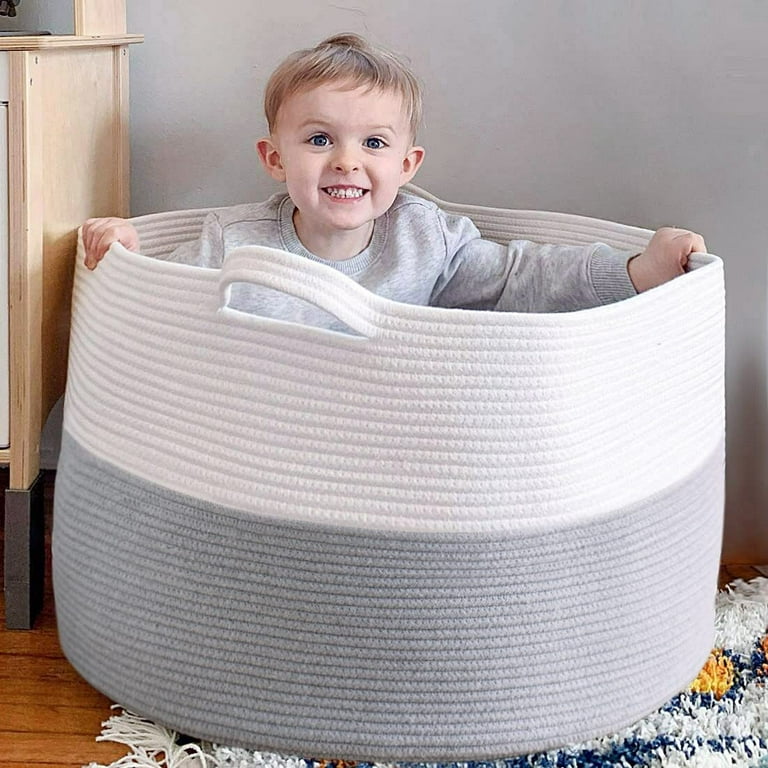 Large blanket storage basket sale