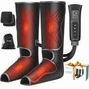 ALLJOY Leg Compression Boots Massager for Circulation and Pain Relief, Leg Air Compression Foot and Calf Massager with Heat