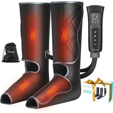 ALLJOY Leg Compression Boots Massager for Circulation and Pain Relief ,Leg Air Compression Foot and Calf Massager with Heat, Leg Stimulation Blood Circulation
