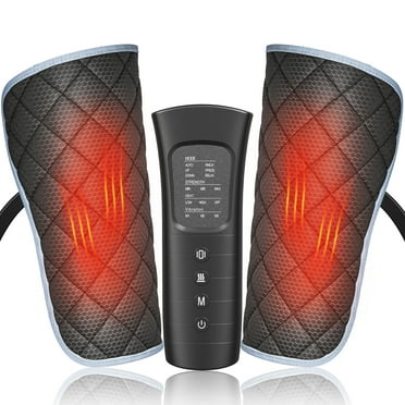 ALLJOY Leg Massager for Circulation,Leg Arm Calf Air Compression Massager with 6 Modes, 2 Heating Levels, 3 Vibration Functions and 30min Auto-off, Gift for Women Men