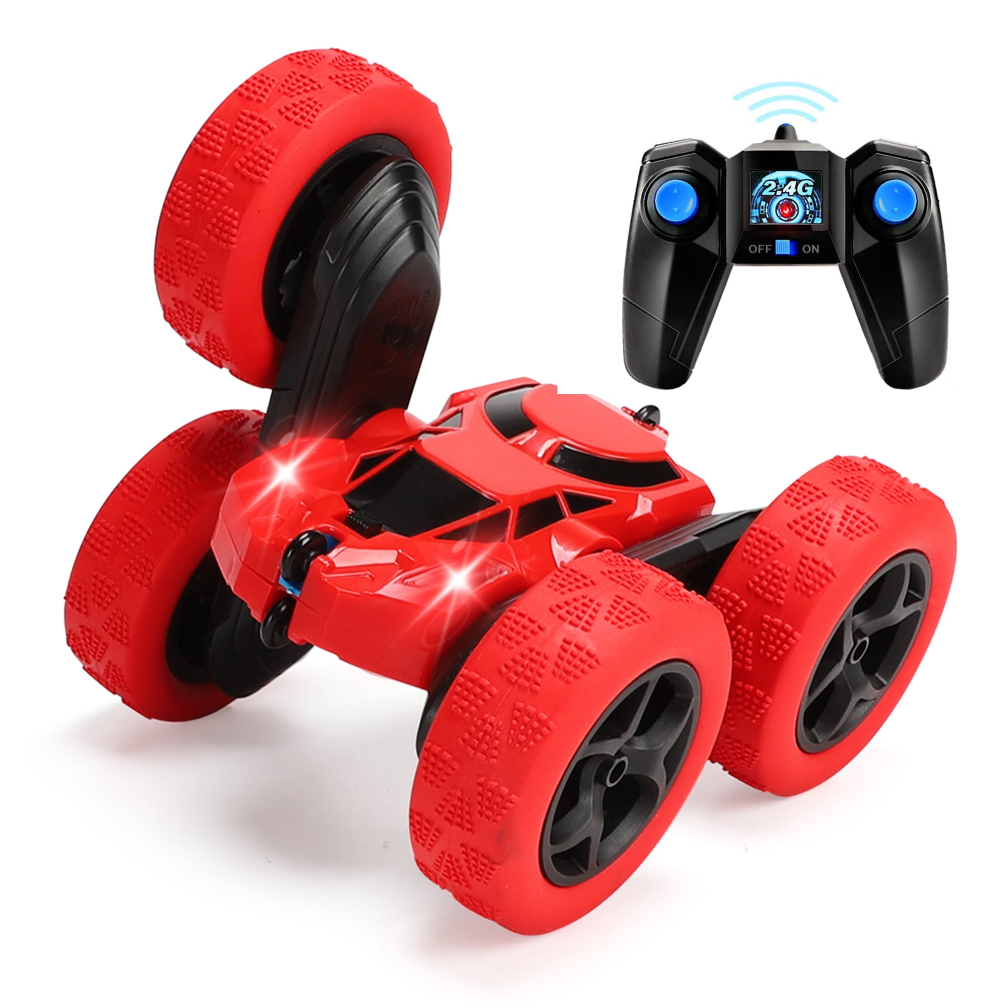 ALLJOY RC Cars,Remote Control Car 2.4GHz Double Sided Stunt Car 360