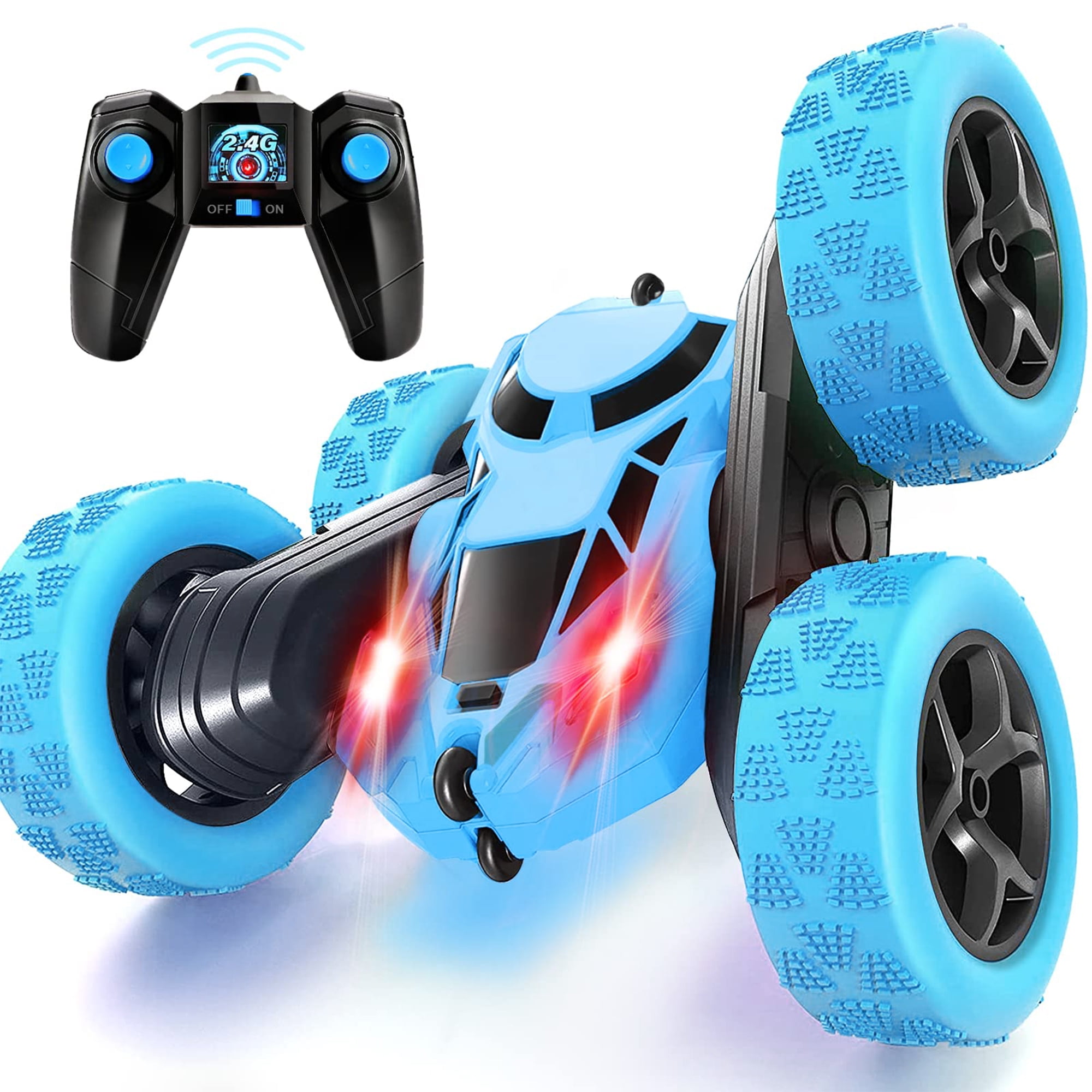 ALLJOY RC Cars,Remote Control Car 2.4GHz Double Sided Stunt Car 360