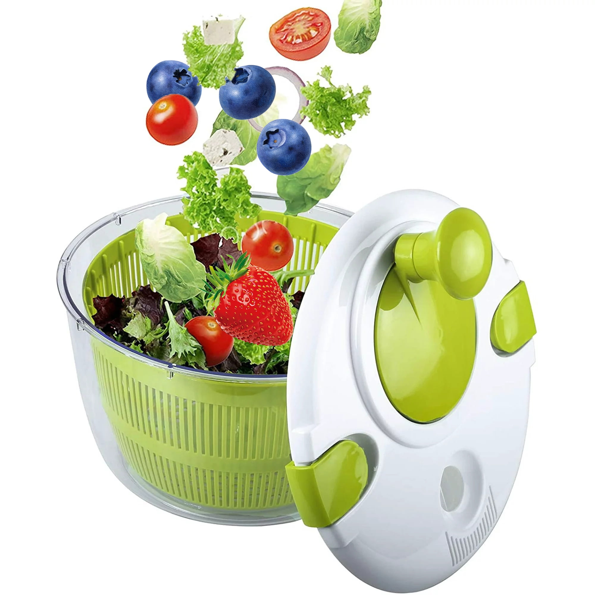 ALLJOY Salad Spinner Clearance! 5 Qt Large Lettuce Fruit Salad Spinner