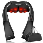 ALLJOY Neck Massager, Shiatsu Neck and Shoulder Massager for Pain Relief Deep Tissue (Black)