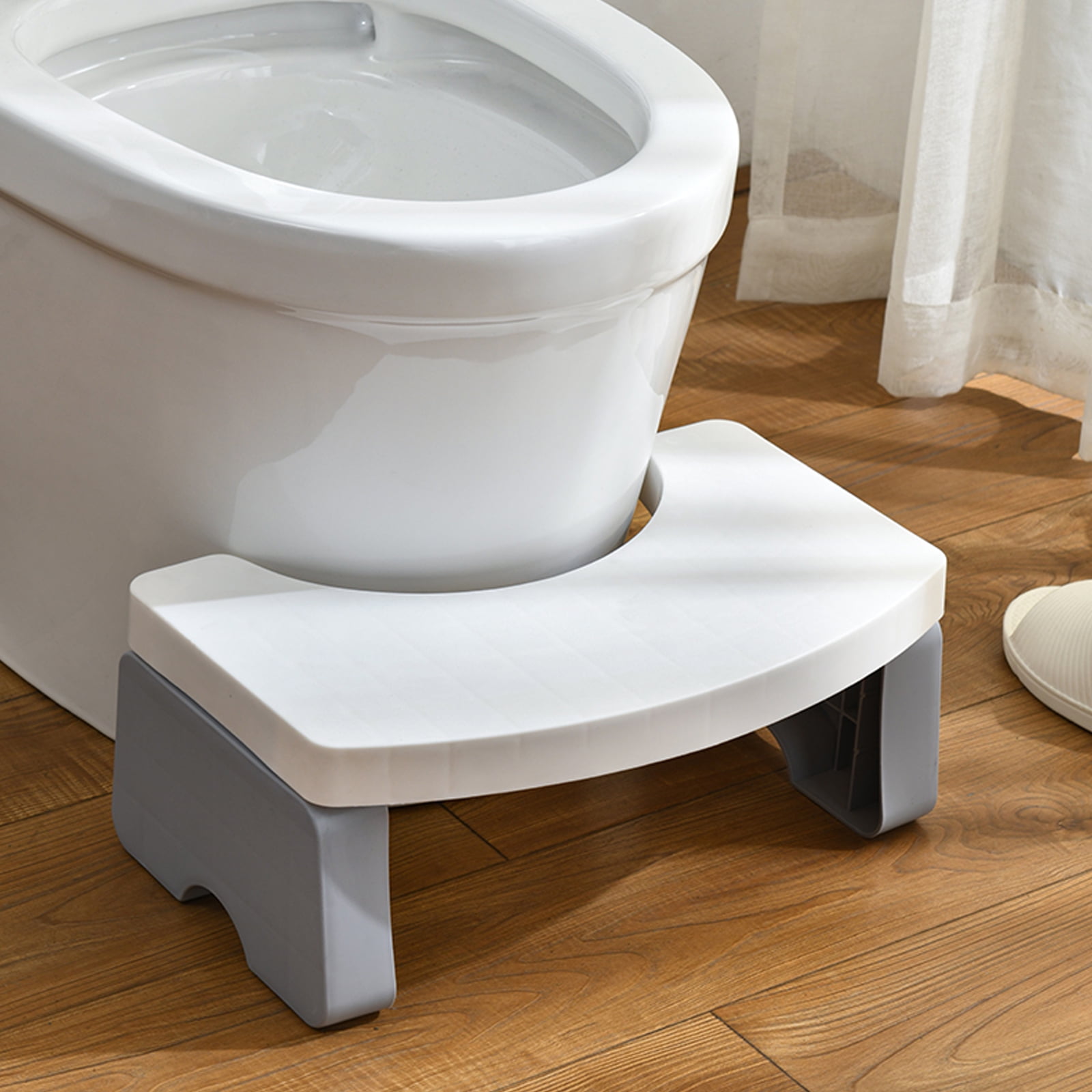 ALLJOY Foldable Squat Toilet Potty Stool, Portable Collapsible Poop