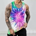 thumbnail image 1 of ALLLIST Big And Tall Mens Tank Tops Sleeveless Summer Pullover Casual Tie Dye Undershirts for Men Size S-4XL, 1 of 5