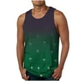 thumbnail image 1 of ALLLIST Big And Tall Tank Tops Men Cotton Summer Pullover Green Gradient Shirts for Men Size S-2XL, 1 of 4