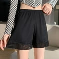 thumbnail image 1 of ALLLIST Black Ladie's Pajamas Lace Summer Sleep Shorts Solid Soft Ladie's Loungewear M-L, 1 of 6