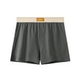 thumbnail image 1 of ALLLIST Boxer for Men Cotton Stretch Underwear Gray Soft Solid Seamless Men's Underpants ,M-3XL, 1 of 3