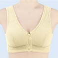 thumbnail image 1 of ALLLIST Bras for Women Front Closure Beige No Underwire Sleep Plain Comfy T Shirt Women's Lingerie Size 36-52, 1 of 9