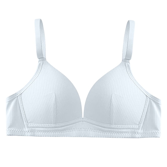 ALLLIST Bras for Women Full Coverage Unlined No Underwire Training Breathable Plain Gray T Shirt Women Lingerie Size S-XL
