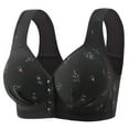 thumbnail image 1 of ALLLIST Bras for Women No Underwire Black Floral Bralette Seamless T Shirt Ladie Bras Size 36-44, 1 of 4