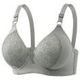 thumbnail image 1 of ALLLIST Bras for Women No Underwire Lift Push up Plunge Soft Solid Silver T-Shirt Ladie Bras Size 40, 1 of 4