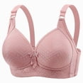 thumbnail image 1 of ALLLIST Bras for Women Pink Solid Wirefree Bralette Push up T Shirt Ladies Bras Size S-XL, 1 of 4