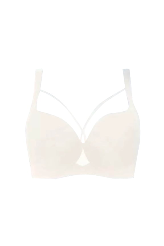 Bras for Women See Through Underwire Plus Size Underwear White Plian Soft Cup T-Shirt Womens Lingerie Size 34E