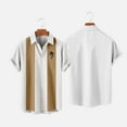 thumbnail image 1 of ALLLIST Collared Mens Shirts Short Sleeve Hawaiian Button Down Shirts Yellow Casual Clothing for Men, 1 of 6