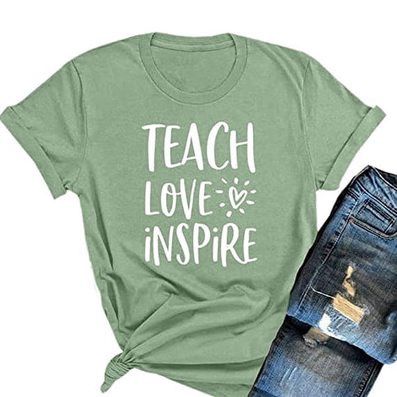 ALLLIST Crew Neck Tops for Women Plus Size Short Sleeve T-Shirts Casual Graphic Green Summer Shirts Womens Clothing