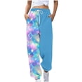 thumbnail image 1 of ALLLIST Drawstring Ladies Active Pants Elastic Waist with Pockets Jogger Love Heart Breathable Activewear Sweatpants Ladies, 1 of 4