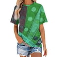 thumbnail image 1 of ALLLIST Essentials Men's Crew Neck Green Short Sleeve Graphic T-Shirts Printed Casual Womens Shirts, 1 of 4