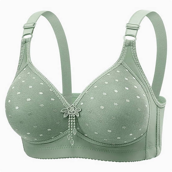 ALLLIST Green Bras for Women Solid Wireless Bralette Breathable T Shirt Ladie's Bras Size S-XL