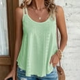thumbnail image 1 of ALLLIST Green Spring Tops for Women Crew Neck Cami Sleeveless Solid Tank Tops Camisole Tops for Women XL, 1 of 6