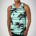 thumbnail image 1 of ALLLIST Hawaiian Men's Tank Tops Cotton Summer Pullover Comfy Green Underwear for Men Size S-2XL, 1 of 5