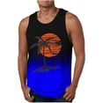 thumbnail image 1 of ALLLIST Hawaiian Men's Tank Tops Summer Blue Pullover Breathable Underwear for Men Size S-2XL, 1 of 2