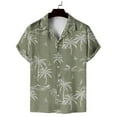 thumbnail image 1 of ALLLIST Hawaiian Mens Shirts Collared Short Sleeve Button Down Shirts Casual Green Clothing for Men, 1 of 4