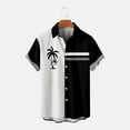 thumbnail image 1 of ALLLIST Hawaiian Shirts for Men Big And Tall Short Sleeve Collared Button Down Shirts Casual Black Mens Clothes, 1 of 5
