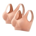thumbnail image 1 of ALLLIST High Impact Womens Sports Bras Padded 2 Pack Bralette Plain Seamless Womens Underwear, 1 of 3