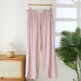 thumbnail image 1 of ALLLIST Knit Women Pajamas Pink Striped Sleep Pants Comfy Loungewear for Women M-2XL, 1 of 6