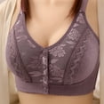 thumbnail image 1 of ALLLIST Lifting Women Bras Back Smoothing Front Closure Sleep Embroidery Purple Cozy Bralette Womens Lingerie Size 36-52, 1 of 9