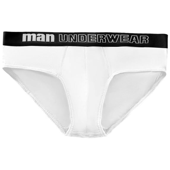 ALLLIST Low Waisted Mens Briefs Cotton Underwear White Soft Plain Seamless Men's Underpants ,S-XL