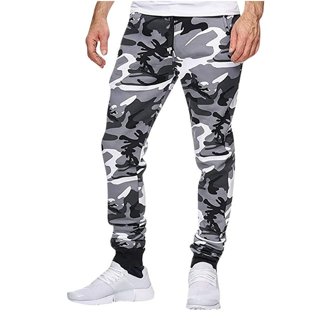 ALLLIST Men Pants Cargo Pants White Casual Plain Men Pants - Walmart.com