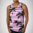 thumbnail image 1 of ALLLIST Mens Tank Tops Cotton Big And Tall Summer Hawaiian Pullover Pink Comfy Underwear for Men Size S-2XL, 1 of 1