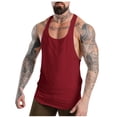 thumbnail image 1 of ALLLIST Mens Tank Tops Workout Red Gym Pullover Solid Stretch Comfy Sportswear for Men Size M-3XL, 1 of 7