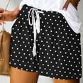 thumbnail image 1 of ALLLIST Mid Girls Shorts Wide-Leg Short Black Polka Dot Elastic with Pockets Trousers Skorts 98%Cotton,2%Spandex Trousers XXXL, 1 of 7